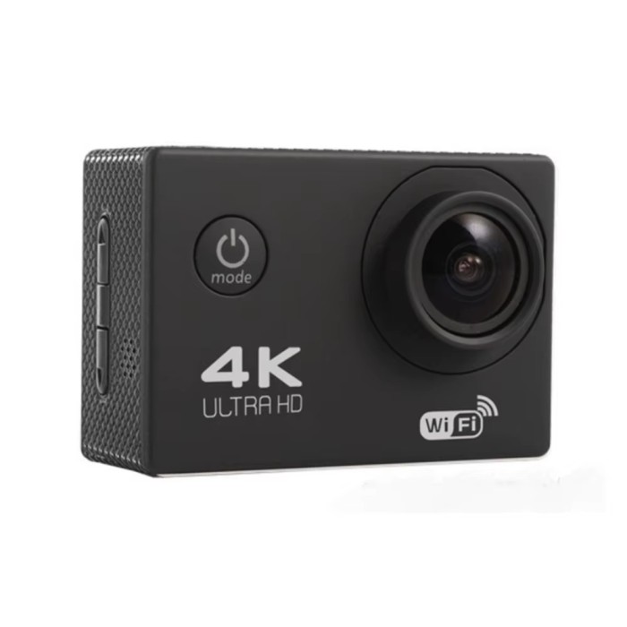 Czarna kamera sportowa 4K