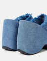 Niebieskie klapki jeansowe (37,5)