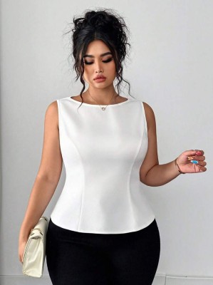 Śmietankowa bluzka wiązanie (0XL)