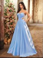 Niebieska suknia maxi (L)