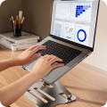 Metalowy stojak pod laptopa