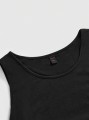 Czarny top nadruk (0XL)
