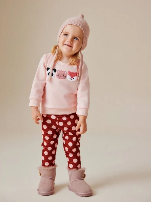 Dwuczęściowy komplet legginsy bluza (18-24M)