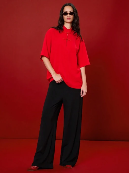 Czerwona bluzka unisex (XS)