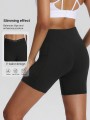 Czarne krótkie legginsy kieszenie (XL)