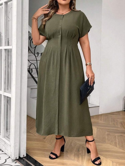 Koszulowa midi sukienka (2XL)