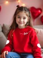 Czerwona bluza nadruk (11L)
