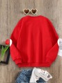 Czerwona bluza nadruk (11L)