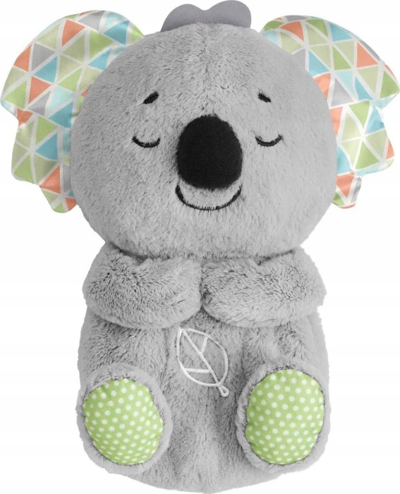 Szara maskotka oddychająca koala