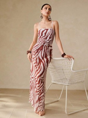 Wzorzyste monokini spódnica (XL)