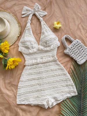 Ecru kombinezon wiązanie (XS)