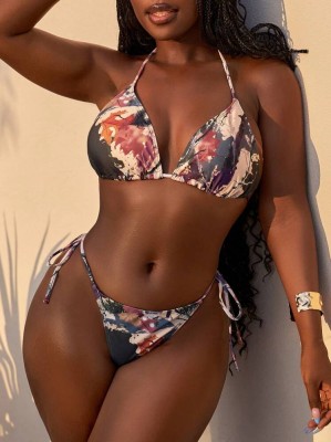 Wzorzysty strój dwuczęściowy (L)