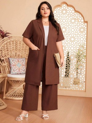 Brązowy komplet casualowy (4XL)