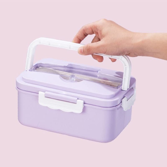 Fioletowy lunchbox uchwyt