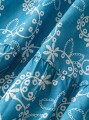 Niebieska spódnica maxi wzór (0XL)