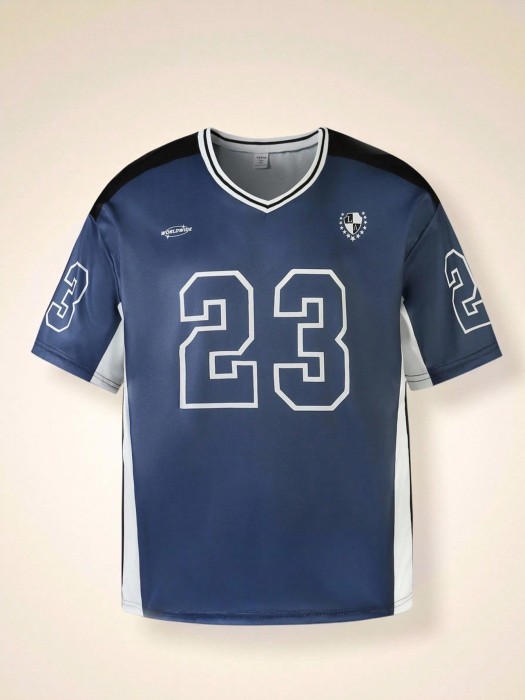 Luźna koszulka cyfry (14L)