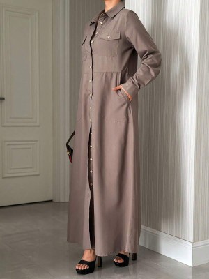 Koszulowa sukienka pasek (S)