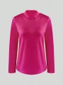 Fuksjowa bluzka długi rękaw (S)