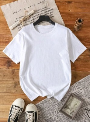 Biały t-shirt nadruk (0XL)