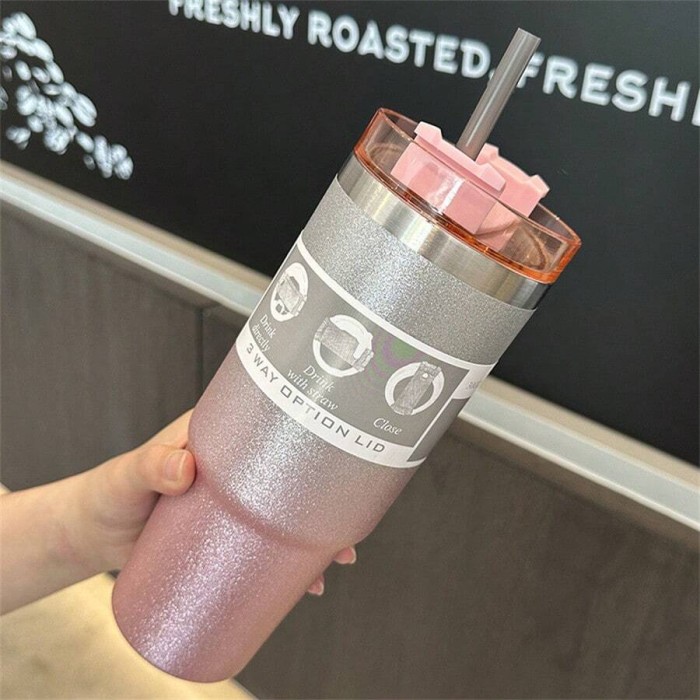 Różowy kubek termiczny 600ml