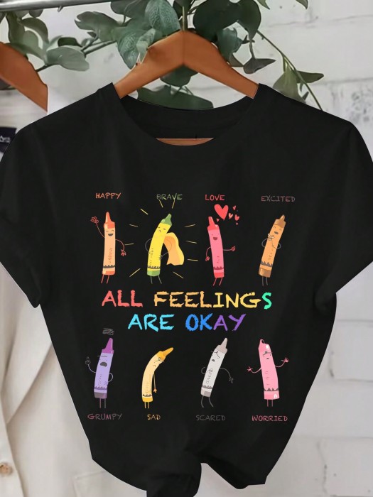 Czarna koszulka nadruk (XL)