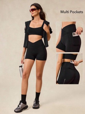 Czarne kolarki kieszenie (XS)