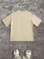 Beżowa koszulka nadruk (XL)