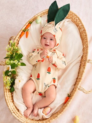 Dwuczęściowy bawełniany komplet wzór (6-9M)