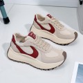 Beżowe sneakersy platforma (39)