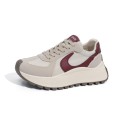 Beżowe sneakersy platforma (39)