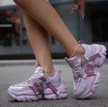 Liliowe sneakersy sznurowane (39)