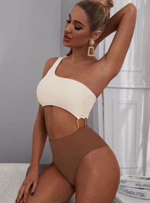 Dwukolorowe monokini kąpielowe (S)