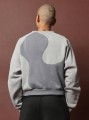 Dwukolorowa bluza haftowany napis (XL)