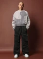 Dwukolorowa bluza haftowany napis (XL)