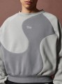 Dwukolorowa bluza haftowany napis (XL)