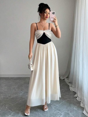 Trapezowa sukienka maxi (L)