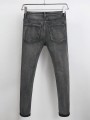 Grafitowe jeansy rurki dziury (4XL)