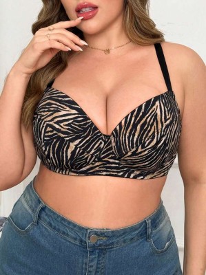 Miękki biustonosz fiszbiny wzór (100F)