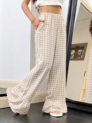 Kraciaste spodnie casualowe (M)