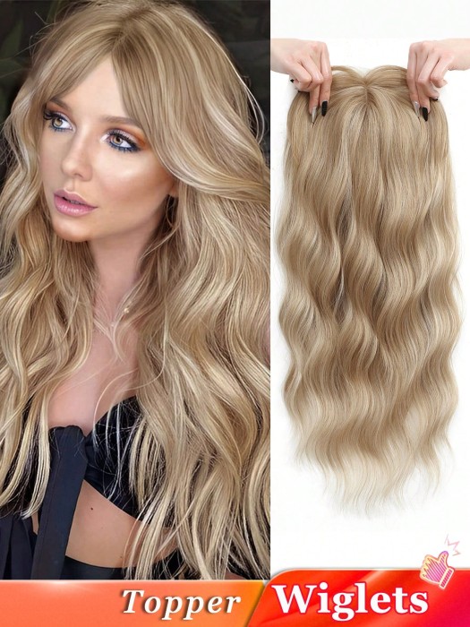 Blond peruka falowane włosy