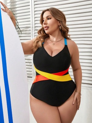 Czarny strój jednoczęściowy (3XL)