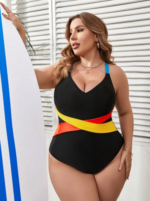 Czarny strój jednoczęściowy (3XL)