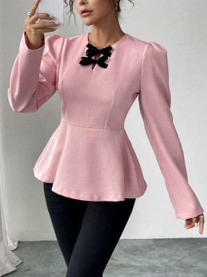 Różowa bluzka kokardy (XL)