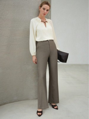 Eleganckie spodnie paski (M)