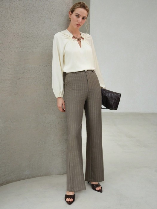 Eleganckie spodnie paski (M)