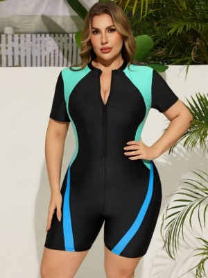 Czarny kombinezon kąpielowy (0XL)