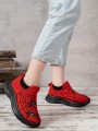 Czerwone wsuwane sportowe buty (32)