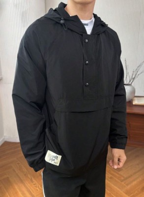 Czarna kurtka kaptur (2XL)