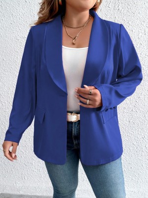 Niebieska marynarka klapy (0XL)