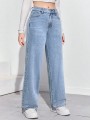Niebieskie proste jeansy (10-11L)
